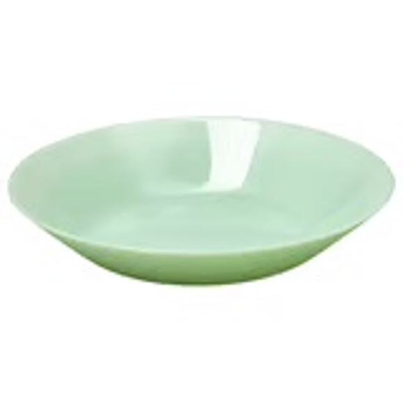 OFTAST Green Deep Plates Elegant Bone China Look Without the Fragility Set of 4 - Picture 1 of 3